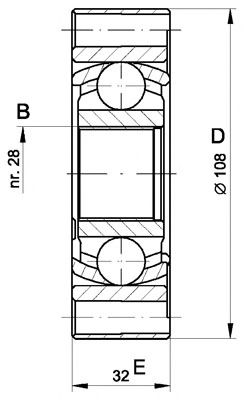 OPEN PARTS cvj541220 -  Шарнирный комплект, приводной вал